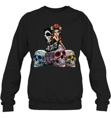 Colorful Skull Of Three Girls T-Shirt - Sweatshirt - Baby Onesie