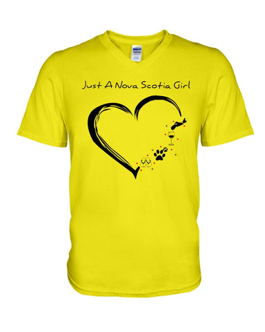 Just A Nova Scotia Girl Limited Classic T-Shirt - Guys V-Neck - Mug