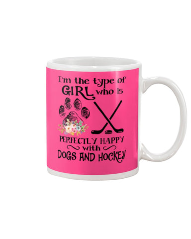 A Big Fan Of Dogs And Hockey Girl Limited Classic T-Shirt - Guys V-Neck - Mug