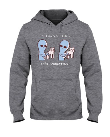 I Found This Is Virbating Cat Tote Bag - Youth Tee - Hoodie