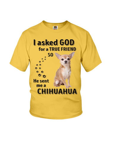 A True Friend- Chihuahua Limited Classic T-Shirt - Ladies Flowy Tank - Youth Tee