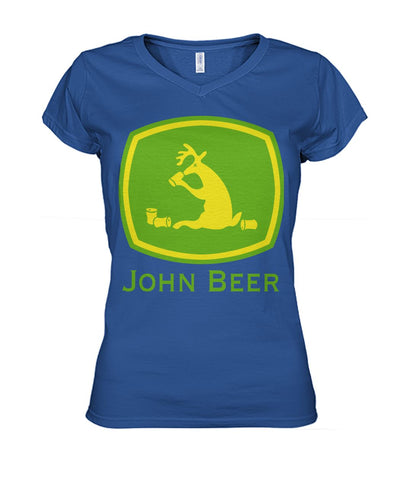 John Beer-Funny Tractor Limited Classic T-Shirt - Guys V-Neck - Ladies V-Neck