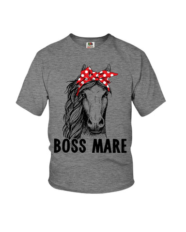 Boss Mare Horse Limited Classic T- Shirt - Youth Tee - Ladies Tee