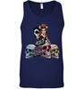 Image of Colorful Skull Of Three Girls T-Shirt - Unisex Tank Top - Hoodie