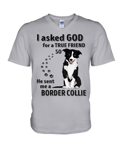 A True Friend Border Collie Limited Classic T-Shirt - Guys V-Neck - Mug