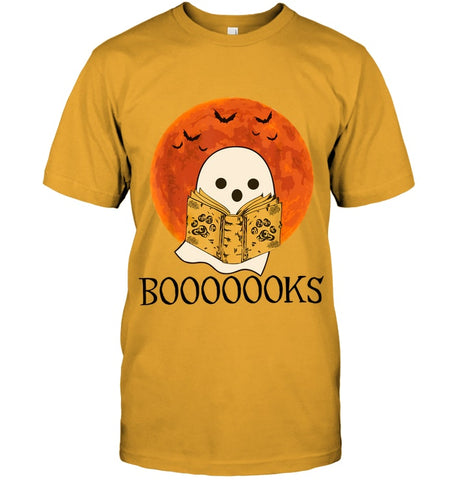 Boo Loves Booooooks T-Shirt - Guys Tee - Ladies Tee