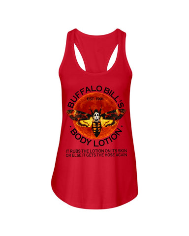 Buffalo Bill's Body Lotion Limited Classic T- Shirt - Unisex Tank Top - Ladies Flowy Tank