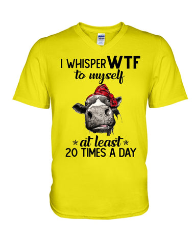 Whisper Wtf Cow Limited Classic T-Shirt - Guys V-Neck - Mug