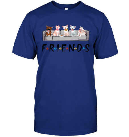 Pit Bull Friends T-Shirt - Guys Tee - Ladies V-Neck