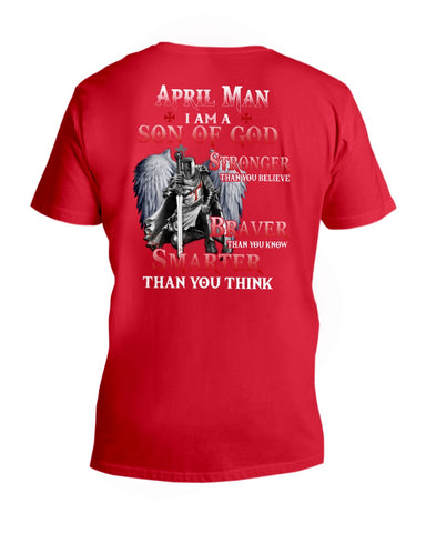 April Man- Son Of God Limited Classic T- Shirt - Hoodie - Guys V-Neck