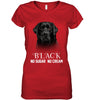 Image of Black Labrador No Sugar No Cream Mug - Hoodie - Ladies V-Neck