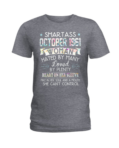 Smartass October 1961 Classic T-Shirt - Hoodie - Ladies Tee