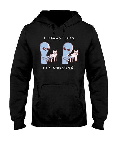 I Found This Is Virbating Cat Tote Bag - Youth Tee - Hoodie