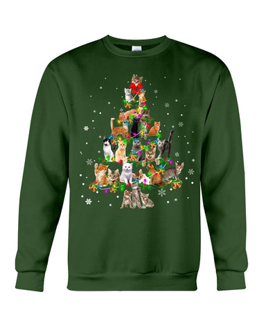 Unique Cat Christmas Tree Limited Classic T-Shirt - Unisex Long Sleeve - Sweatshirt