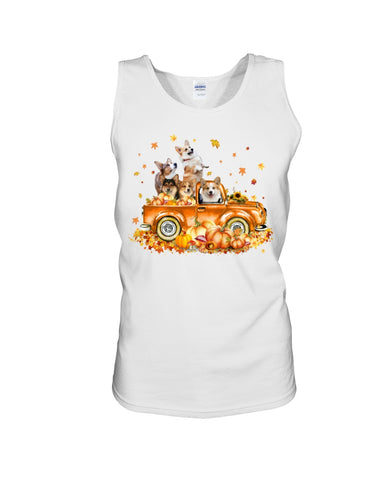 Dogs Reunion On Pumpkin Car T-Shirt - Sweatshirt - Unisex Tank Top