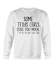 Image of Texas Girl Cuss Too Much Limited Classic T- Shirt - Guys Tee - Sweatshirt