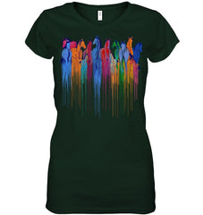 Coloful Horse Limited Classic T_Shirt - Ladies V-Neck - Mug