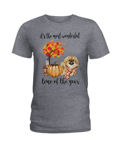 Pekingese - The Most Wonderful Time T-Shirt - Hoodie - Ladies Tee