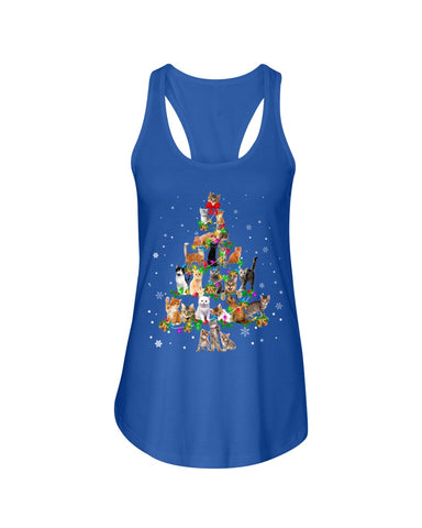 Unique Cat Christmas Tree Limited Classic T-Shirt - Unisex Tank Top - Ladies Flowy Tank