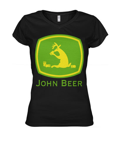 John Beer-Funny Tractor Limited Classic T-Shirt - Guys V-Neck - Ladies V-Neck