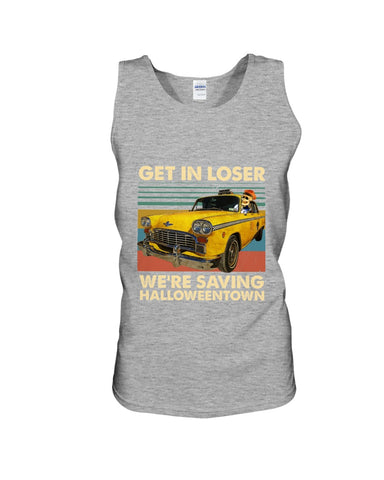 Get In Loser We're Saving Halloweentown Tote Bag - Unisex Tank Top - Ladies Flowy Tank