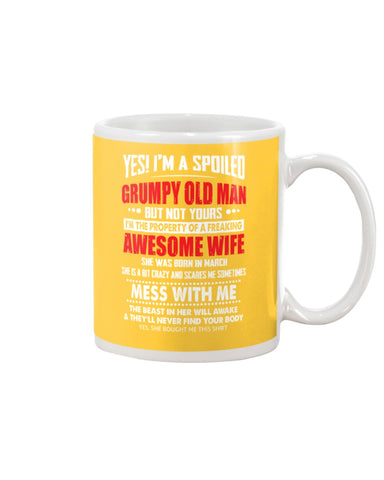 Grumpy Old Man And His Awesome March Wife Limited Classic T-Shirt - Mug