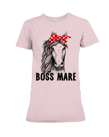 Boss Mare Horse Limited Classic T- Shirt - Youth Tee - Ladies Tee