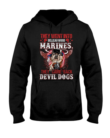 Belleauwood Marines - Devil Dogs T-Shirt - Ladies Tee - Hoodie