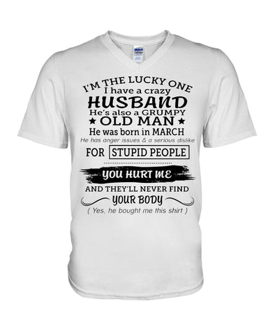 I Have A Crazy Husband Classic T-Shirt - Guys V-Neck - Mug