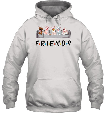 Pit Bull Friends T-Shirt - Ladies Flowy Tank - Hoodie