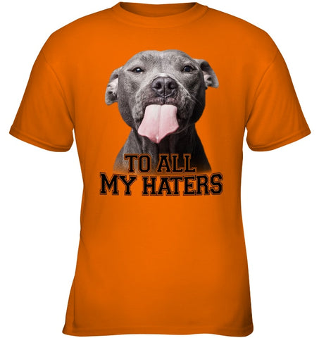 Pit Bull To All My Hater Limited Classic T- Shirt - Ladies Tee - Youth Tee