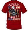 Image of He Is Not Just My Son He Is A Marine Limited Classic T-Shirt - Sweatshirt - Guys V-Neck