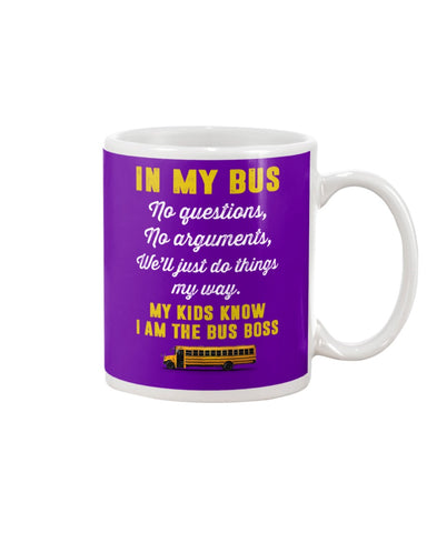 In My Bus I'm The Bus Boss Tote Bag - Mug