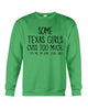 Image of Texas Girl Cuss Too Much Limited Classic T- Shirt - Guys Tee - Sweatshirt