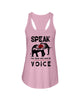 Image of Elephant Speakfor Those Who Have No Voice T-Shirt - Unisex Tank Top - Ladies Flowy Tank