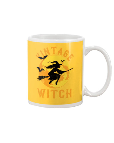 Vintage Witch Limited Classic T-Shirt - Basketweave Tote Bag - Mug