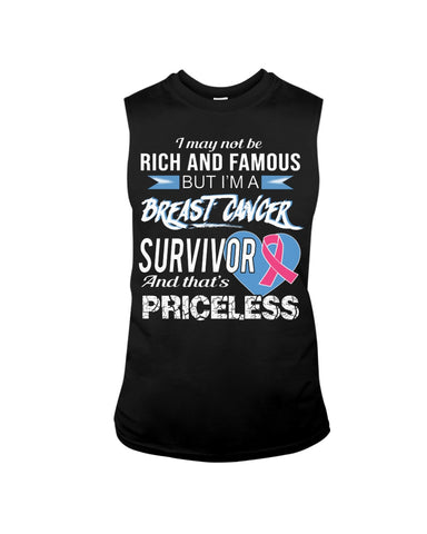 I'm A Breast Cancer Survivor And That's Priceless Limited Classic T- Shirt - Guys Tee - Unisex Long Sleeve