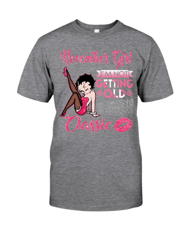 Classic November Girl T-Shirt - Guys Tee - Sweatshirt