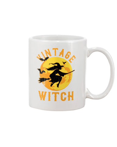 Vintage Witch Limited Classic T-Shirt - Basketweave Tote Bag - Mug