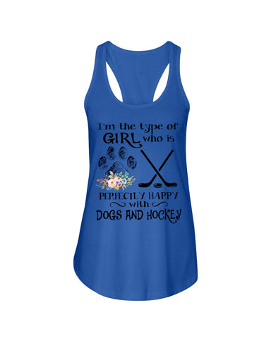A Big Fan Of Dogs And Hockey Girl Limited Classic T-Shirt - Ladies Flowy Tank - Youth Tee