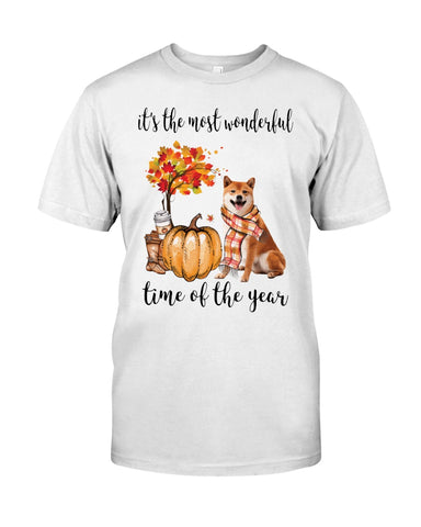 Shiba Inu The Most Wonderful Time T-Shirt - Guys Tee - Sweatshirt