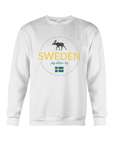 Sweden Jag Alsker Dig Limited Classic T- Shirt - Guys Tee - Sweatshirt