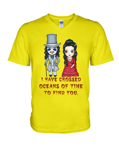 I Have Crossed Oceans Of Time To Find You T-Shirt - Hoodie - Guys V-Neck