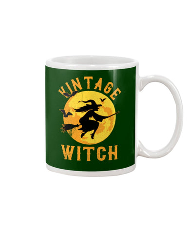 Vintage Witch Limited Classic T-Shirt - Basketweave Tote Bag - Mug