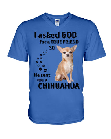 A True Friend- Chihuahua Limited Classic T-Shirt - Guys V-Neck - Mug