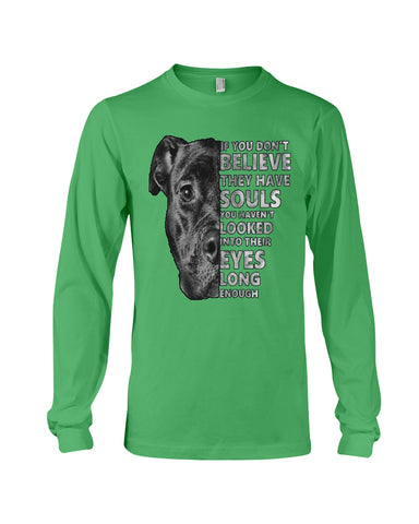 Look Into Pitbull's Eye T-Shirt - Unisex Long Sleeve - Mug