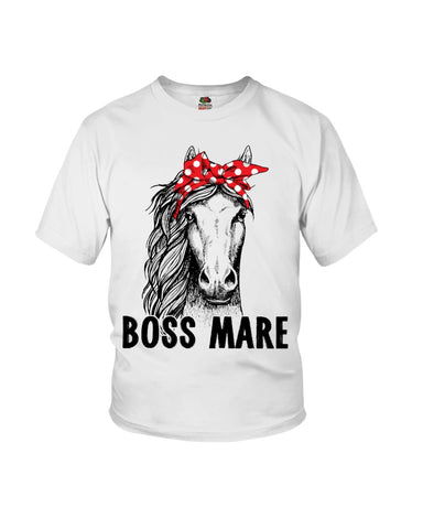 Boss Mare Horse Limited Classic T- Shirt - Youth Tee - Ladies Tee