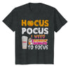 Image of Hocus Pocus I Need Dunkin Donuts To Focus T-Shirt - Youth Tee - Ladies V-Neck