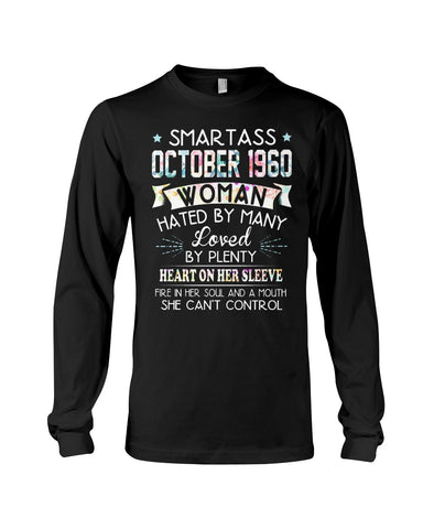 Smartass October 1960 Tote Bag - Guys V-Neck - Unisex Long Sleeve