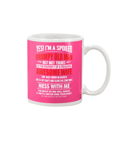 Grumpy Old Man And His Awesome March Wife Limited Classic T-Shirt - Mug